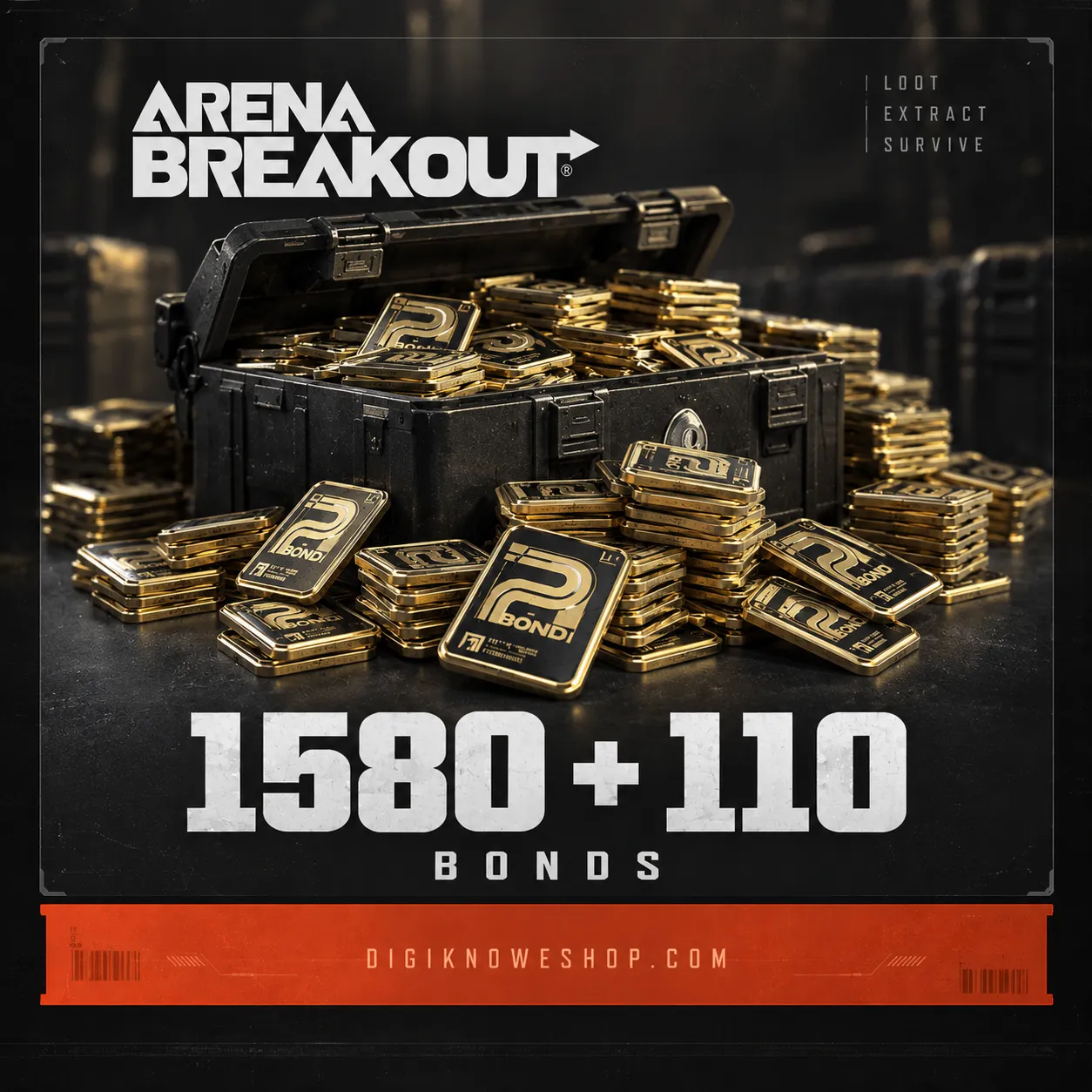 Arena Breakout Mobile 1690 Bonds Digiknowe Cover 1690 باندز آرنا بریک اوت موبایل - Image 1
